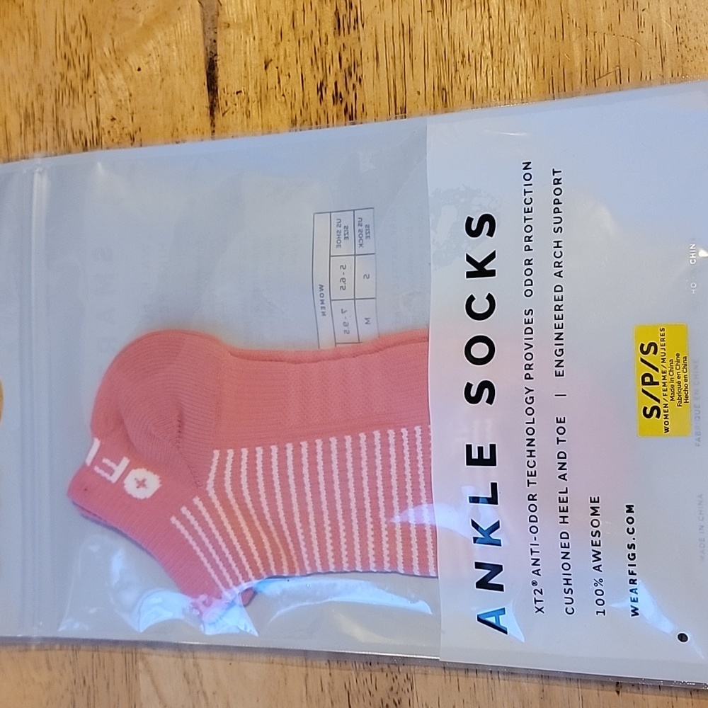 FIGS SCRUBS WOMENS DOUBLE STRIPE ANKLE SOCKS